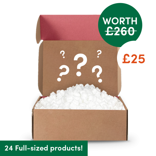 Open box with question marks inside.