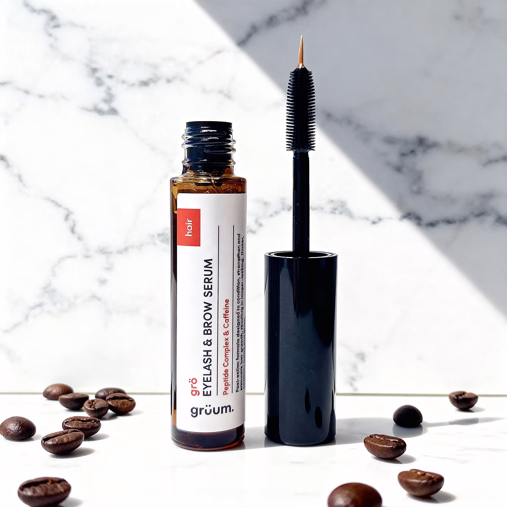 Eyelash and brow serum with applicator