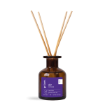 Reed diffuser with brown bottle.
