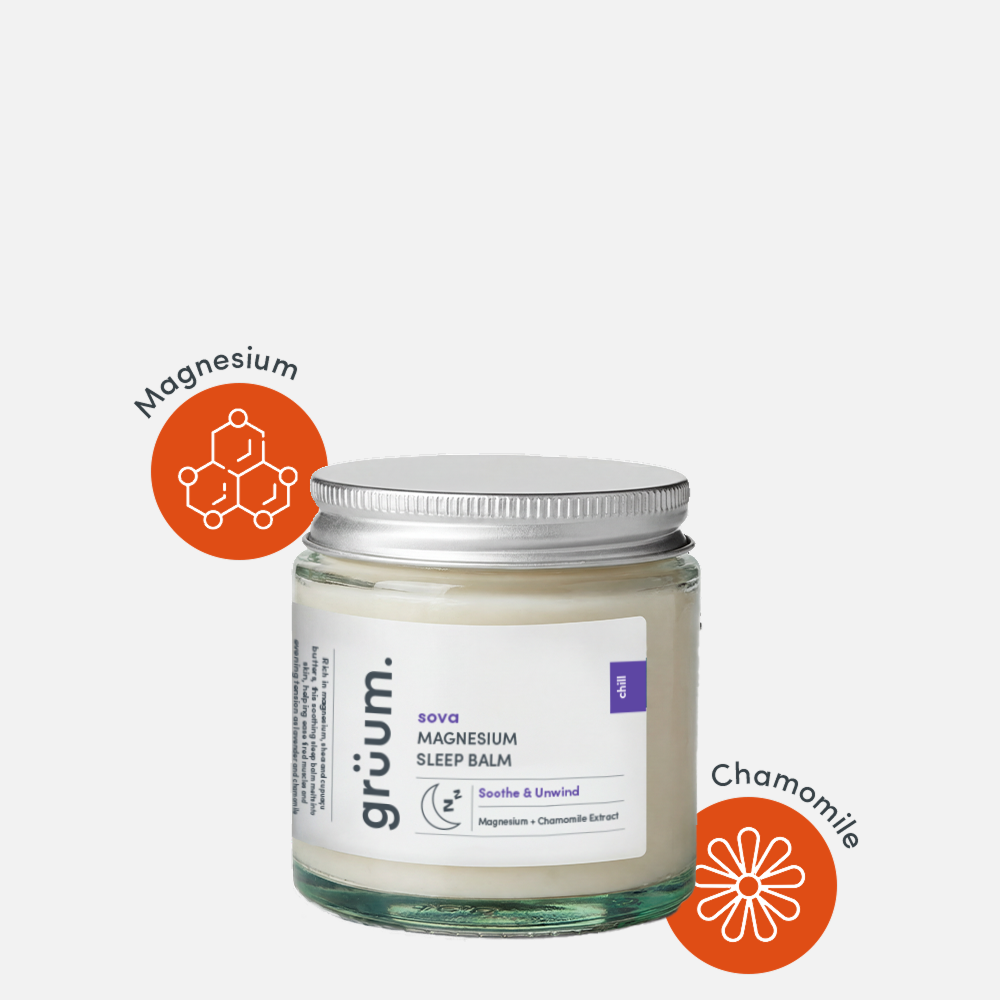 Jar of magnesium sleep balm