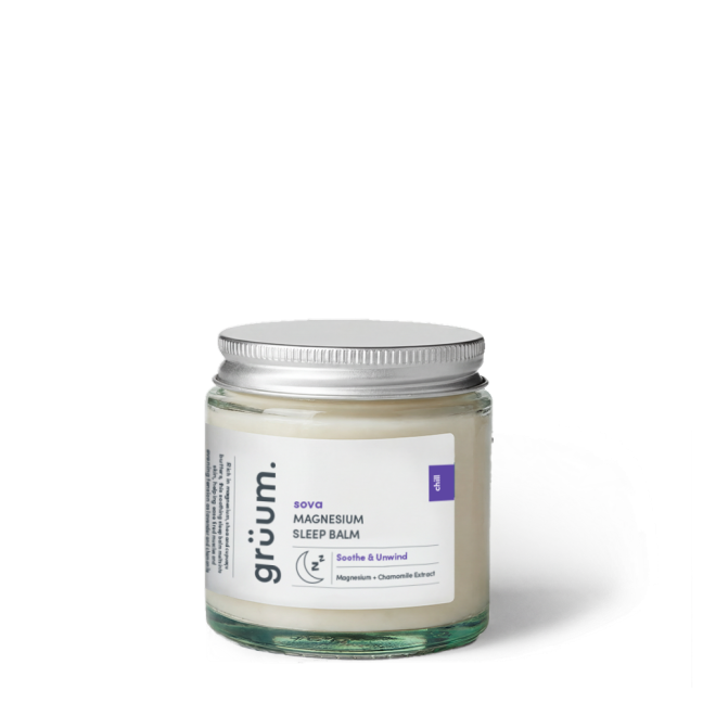 Jar of magnesium sleep balm.