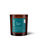 Soy wax candle in glass jar